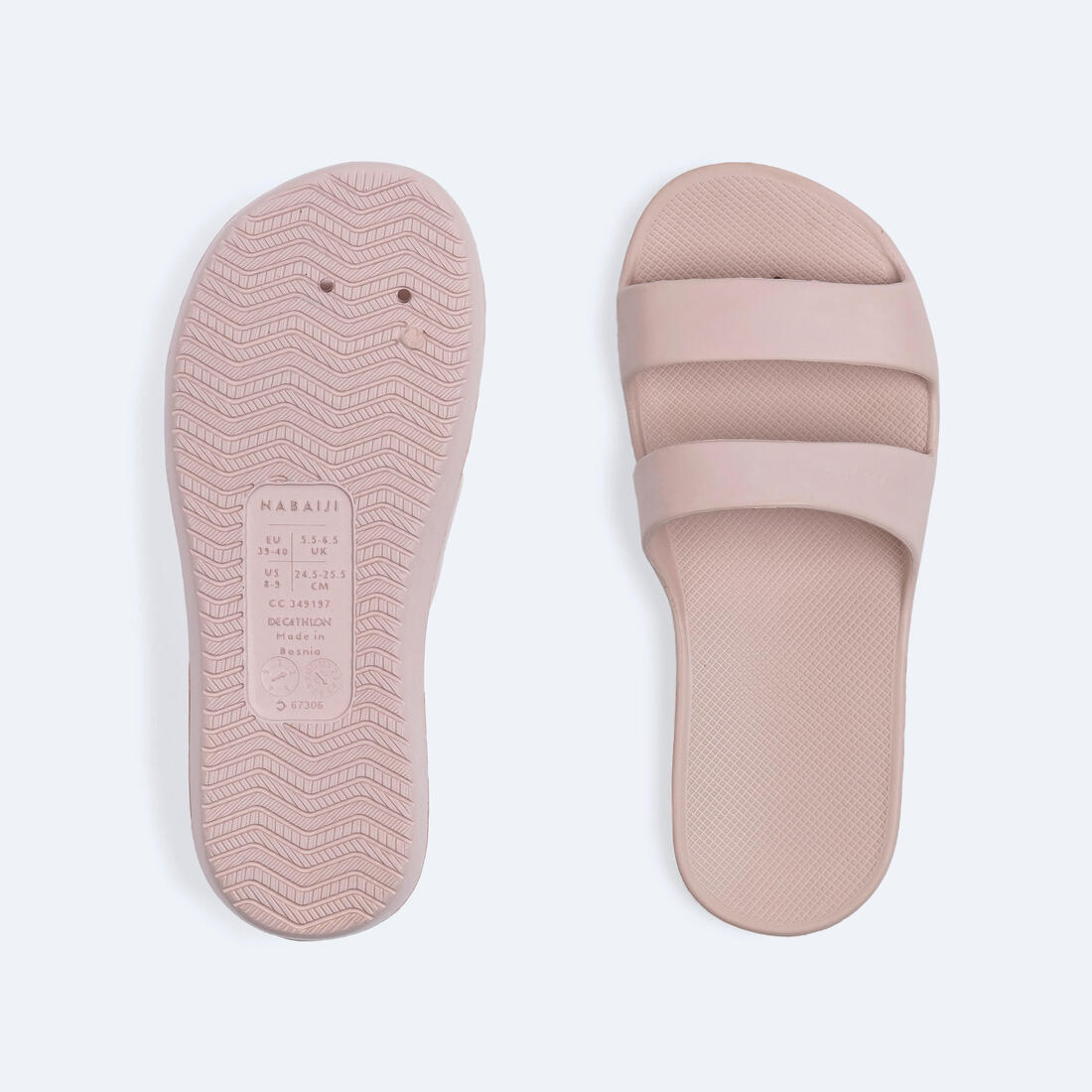 Sandale claquette piscine femme slap 100 basic