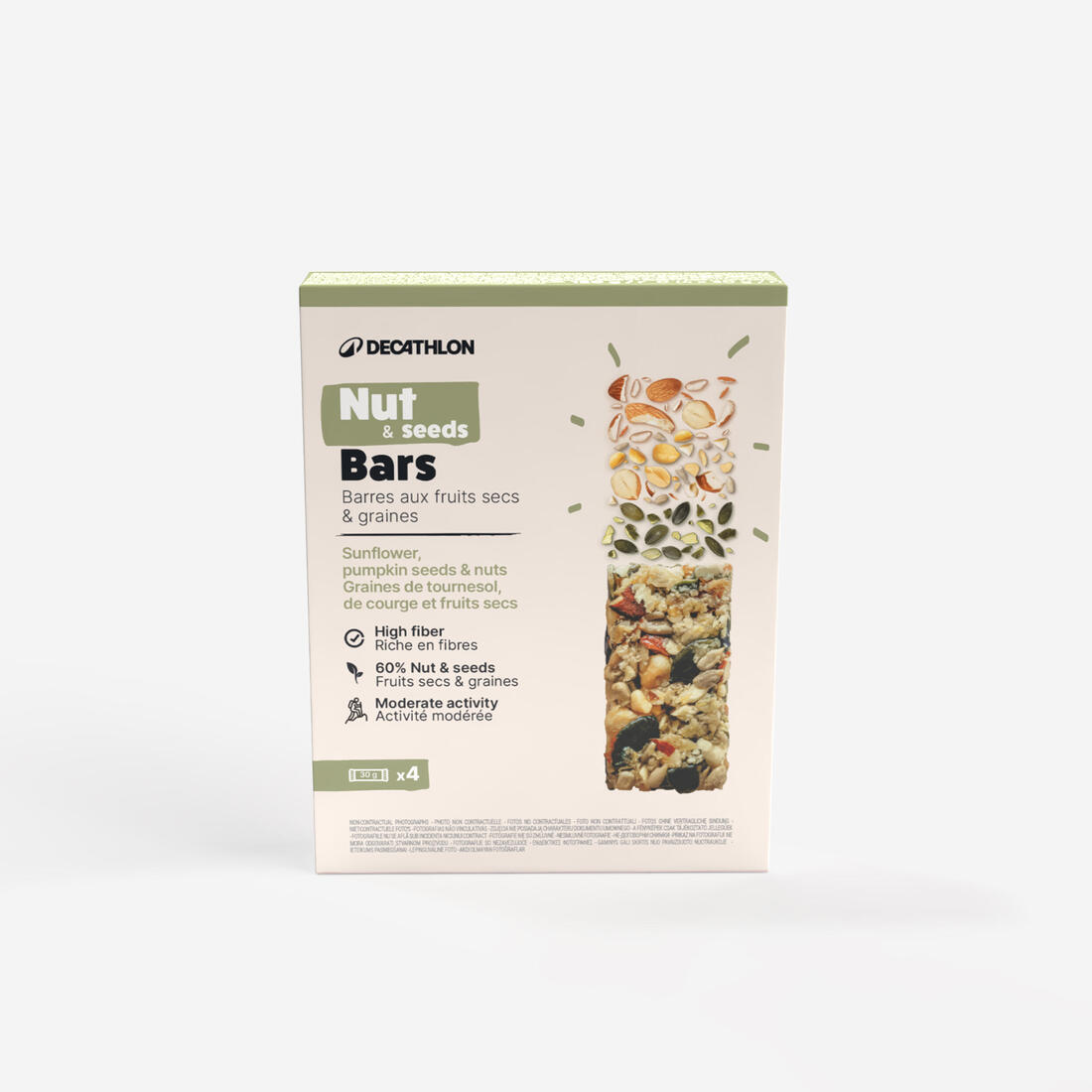 Barre cacahuètes amandes et graines x4