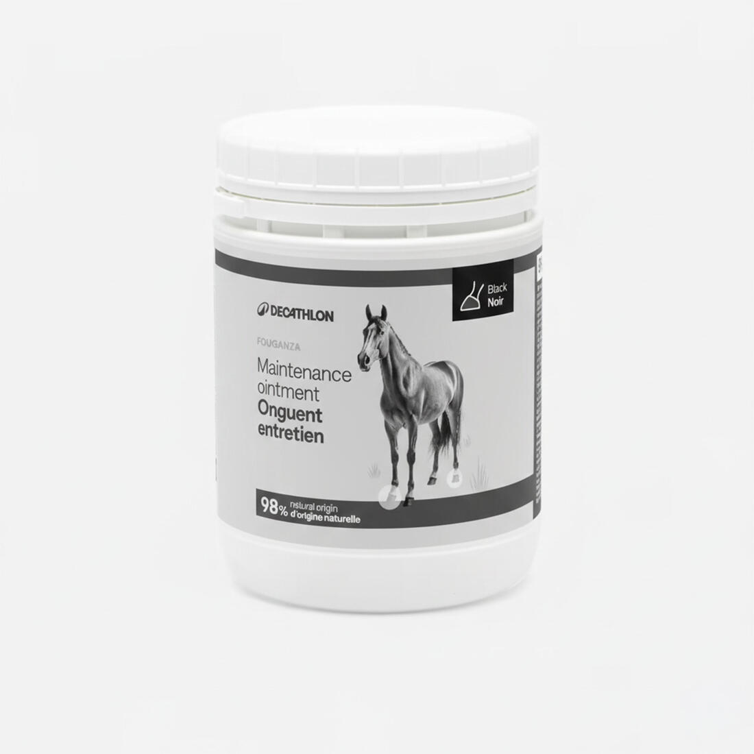 Graisse sabots naturelle cheval et poney - onguent entretien noir 750ml