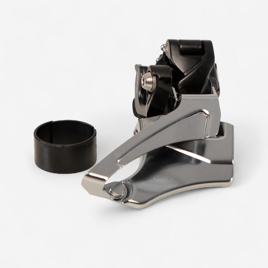 DÉRAILLEUR AVANT MICROSHIFT 2X9 VITESSES 31.8/34.9MM TIRAGE HAUT/BAS COLLIER BAS