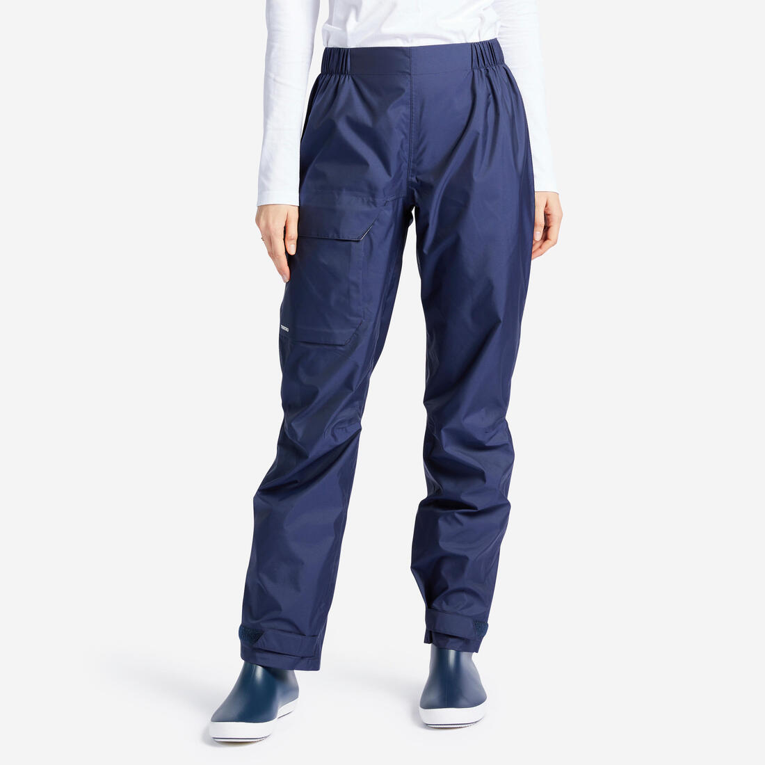 Surpantalon imperméable de voile femme SAILING 100 Navy