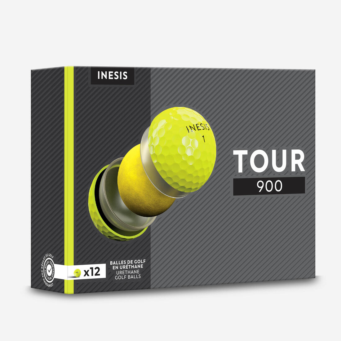 Balles golf x12 - INESIS Tour 900