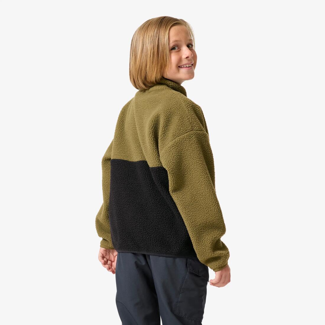 Polaire sherpa demi zip enfant 7-15 ans, NH500