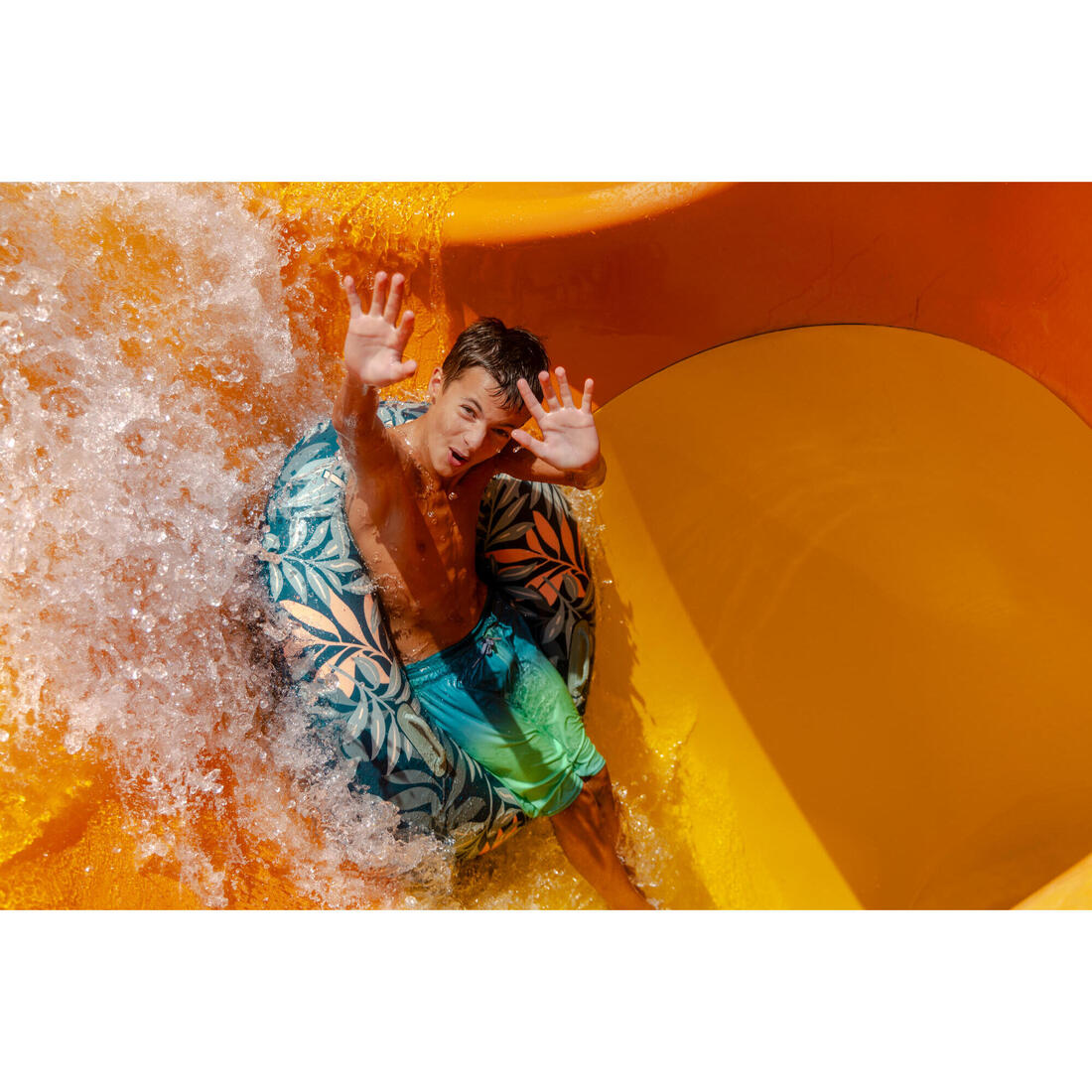 Short de bain long natation Garçon - 100 Hotu