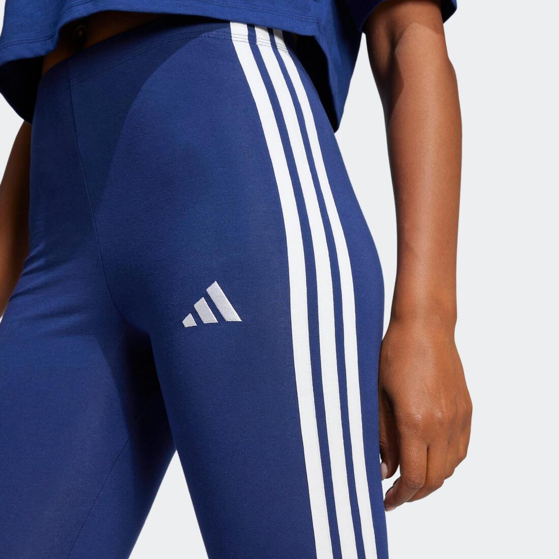 Legging de fitness en coton - femme - bleu foncé
