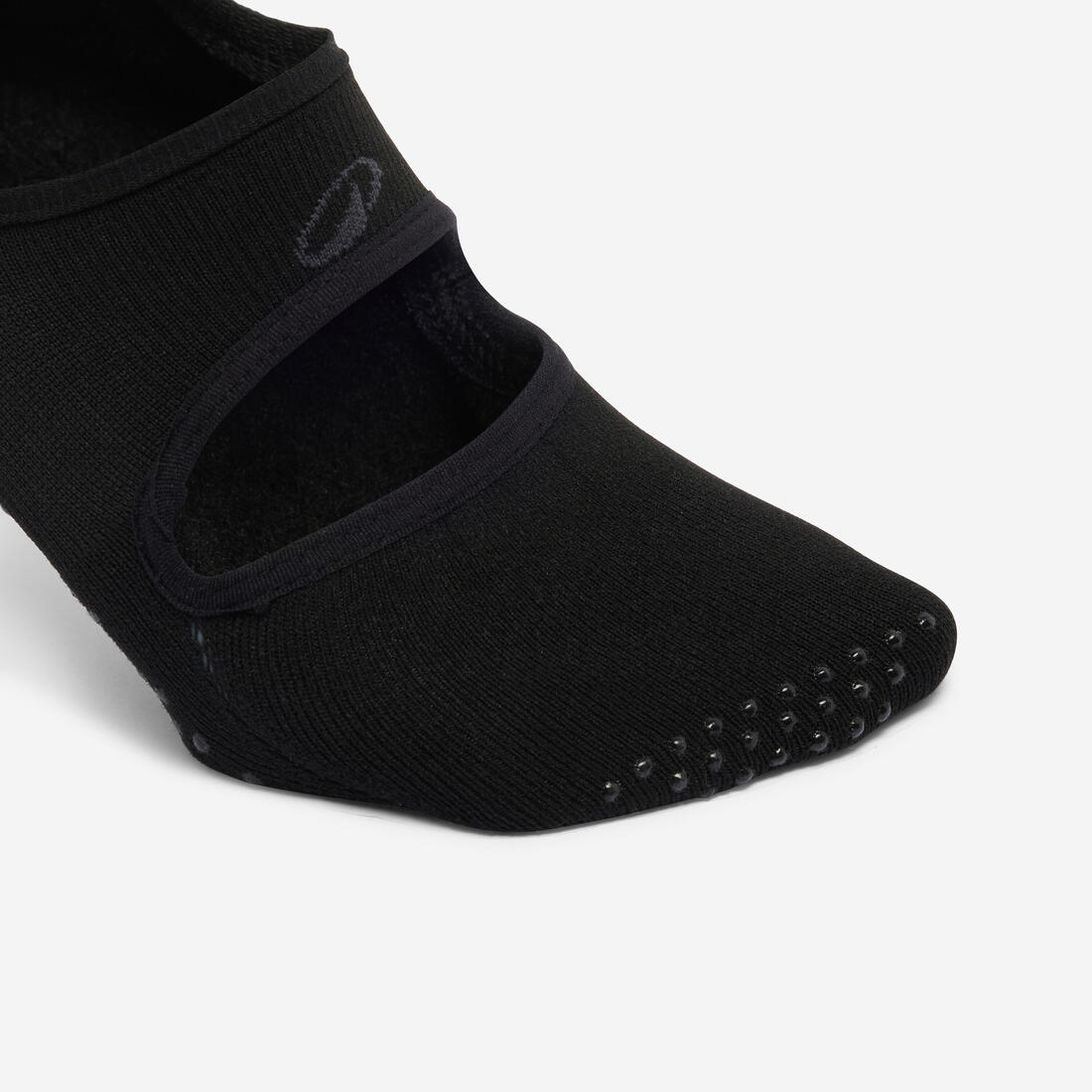 Chaussettes antidérapantes femme, noir