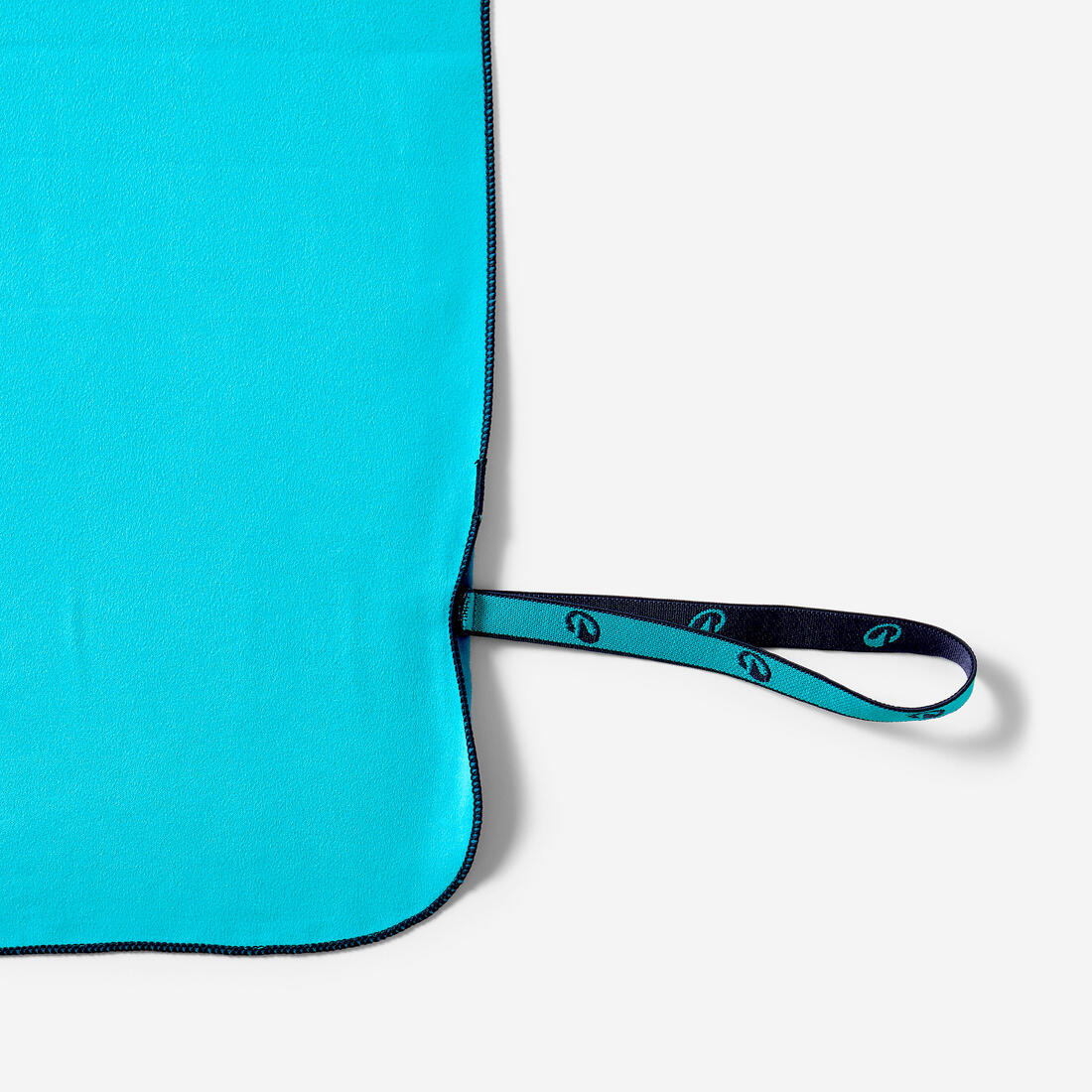 Serviette de bain microfibre double face taille XL 110 x 175 cm, bleu/vert