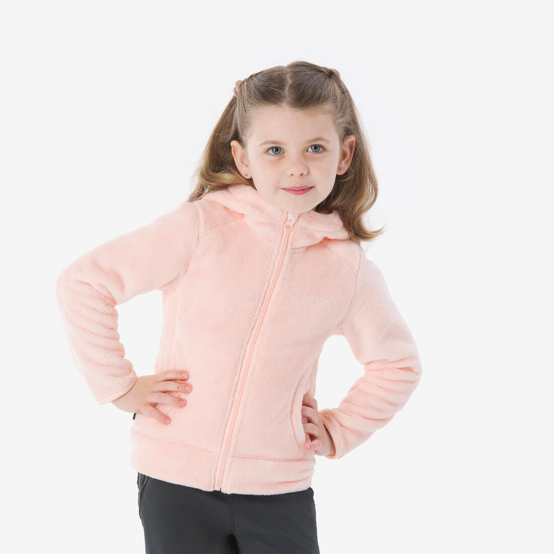 Veste polaire chaude de randonnée enfant 2-6 ans, NH500 zip