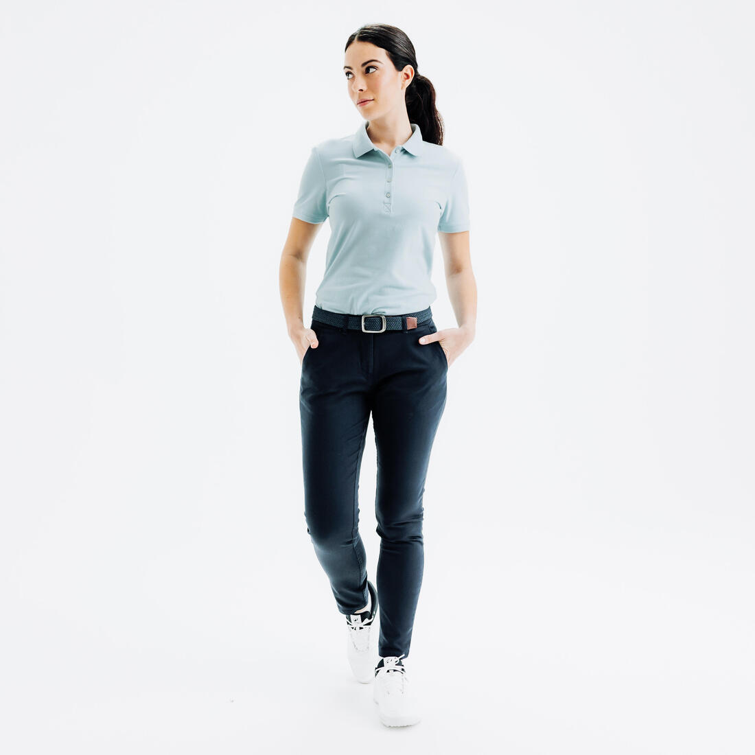 Pantalon chino de golf coton femme, MW500