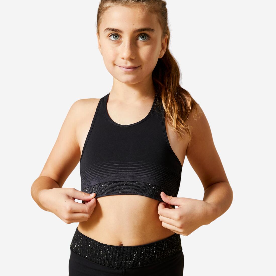 BRASSIERE FILLE NOIRE 580 GYM – noir