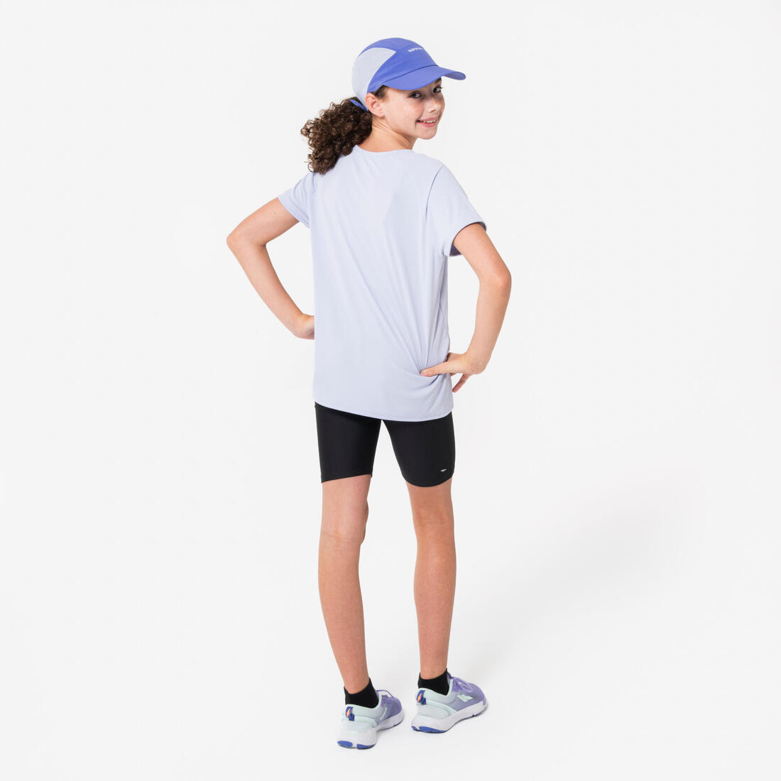 T-shirt de running respirant Fille - KIPRUN DRY+ 500 pastel