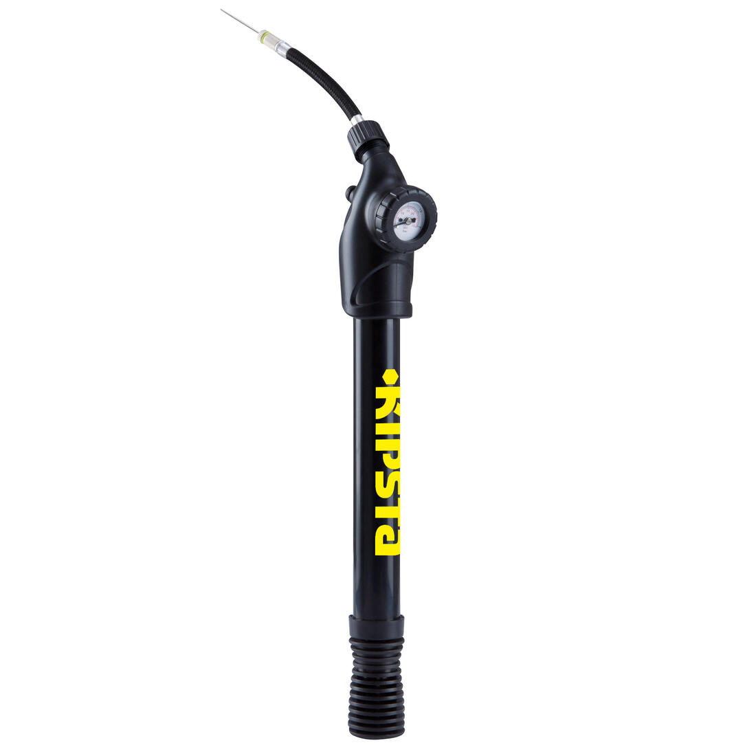 Pompe manomètre double action noire avec flexible