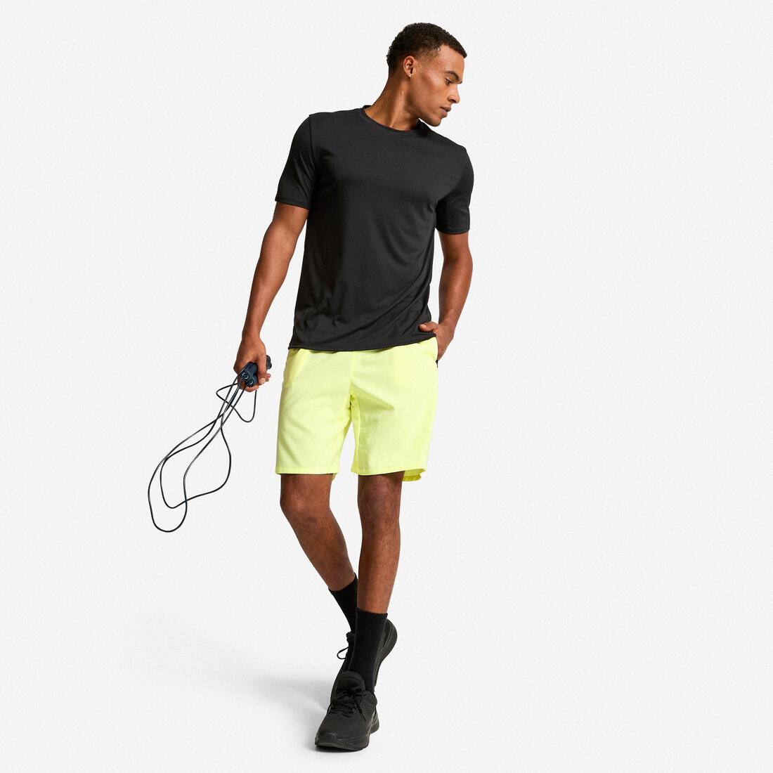 Short de fitness respirant poches zippées homme