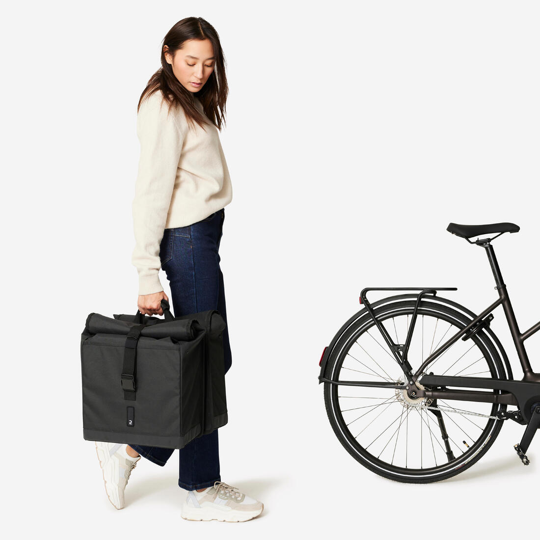 Sacoche double velo 2x20l 500 noire