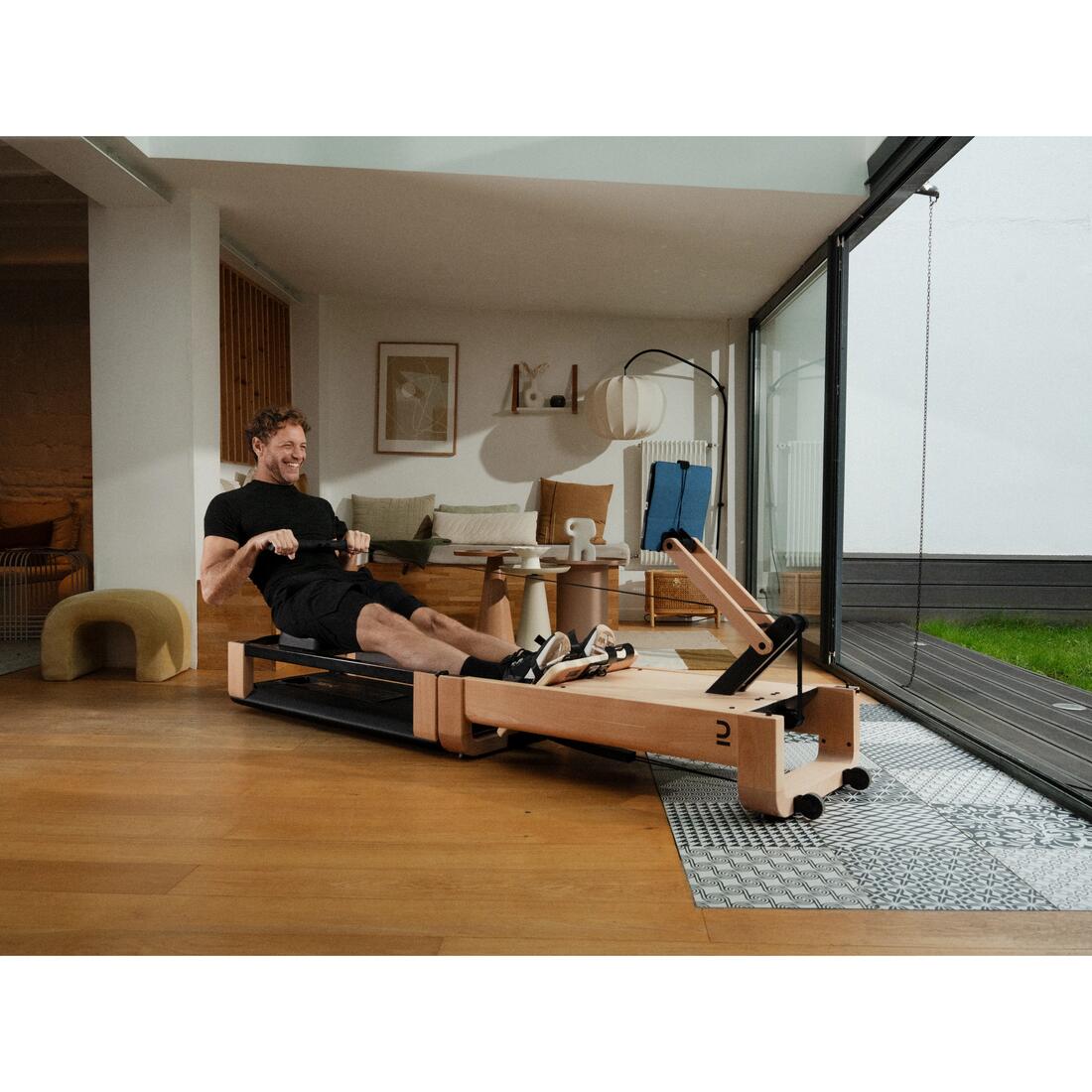Rameur banc woodrower 3 en 1, auto-alimenté, connecté et garanti par Decathlon