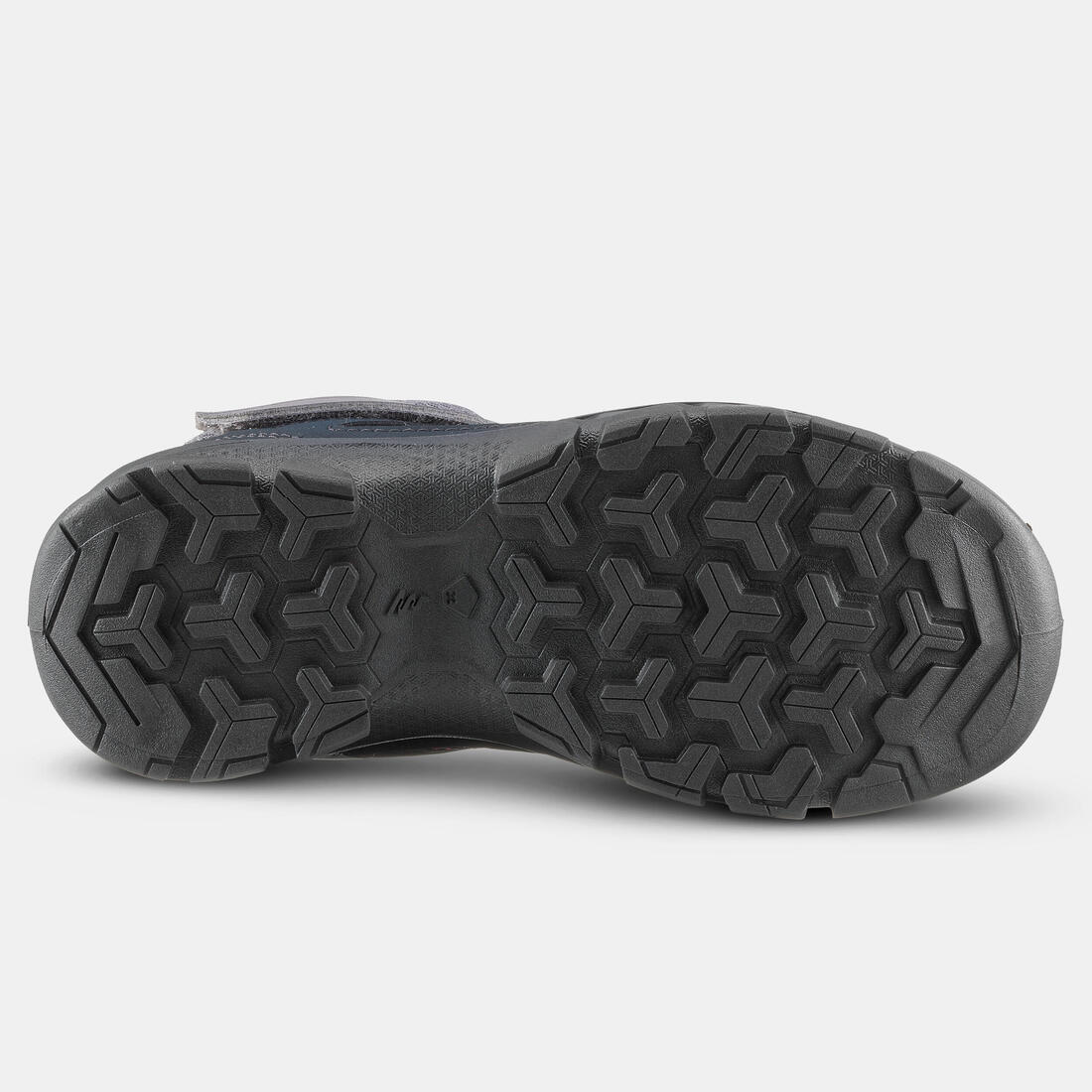 Chaussures de randonnée mid à scratch 24 au 34 enfant, NH100 gris