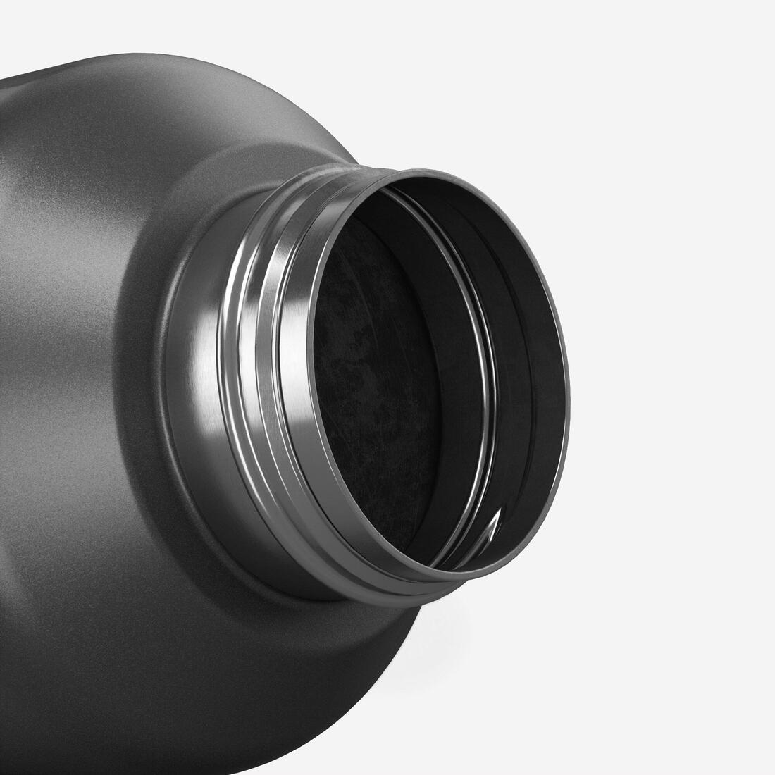 Gourde inox 1L avec bouchon à vis, composée à 75% d'acier recyclé