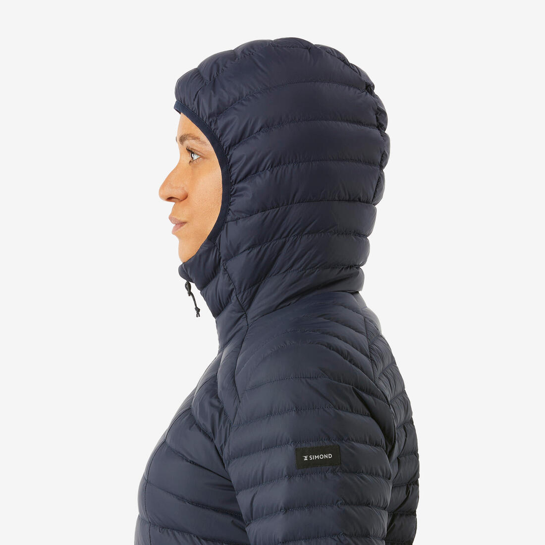 Doudoune à capuche en duvet de trek montagne - mt100 -5 °c - femme