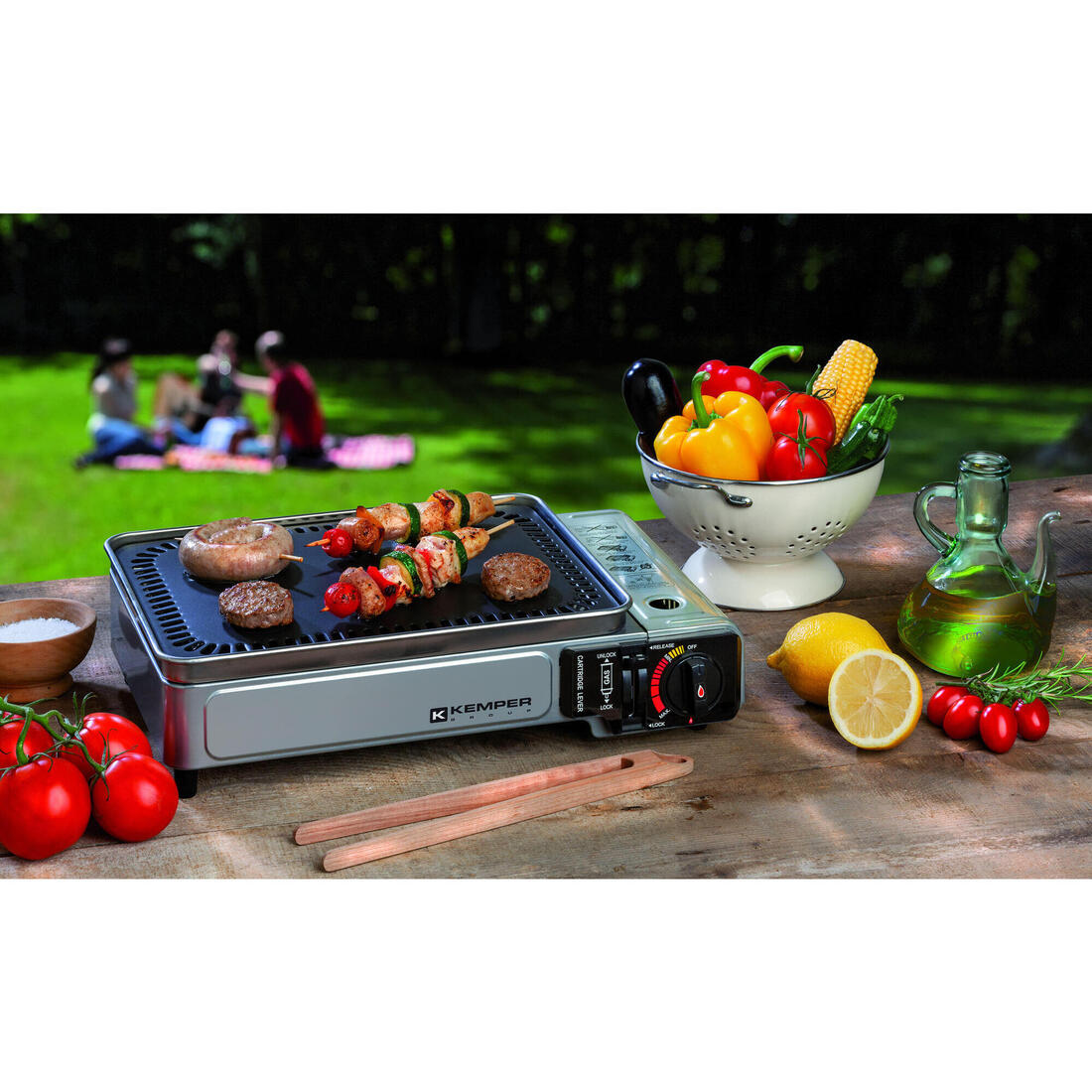 Plancha à gaz de camping Kemper Smart Plancha