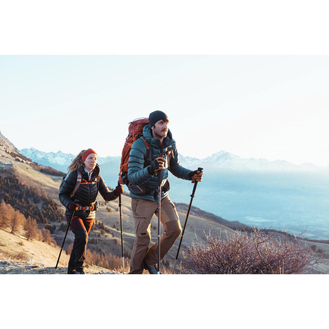 Doudoune à capuche en duvet de trek montagne - MT500 -10 °C - Femme