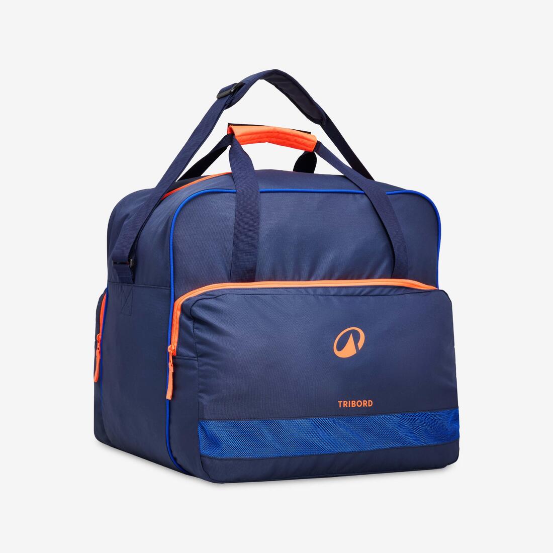 Sac a ballons water polo 60l bleu orange fluo – bleu indigo