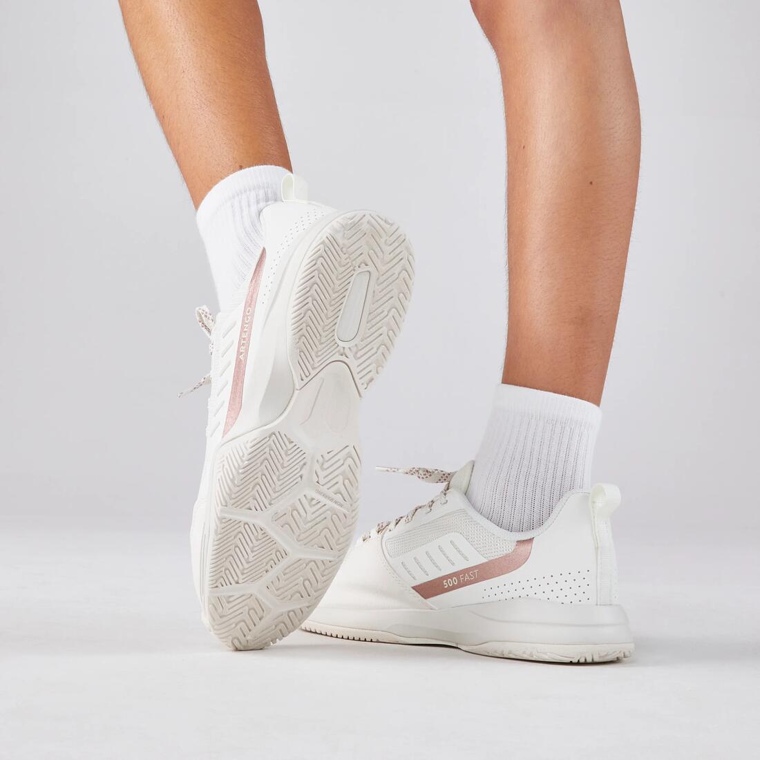 CHAUSSURES TENNIS ENFANT - TS500 FAST JR LACE SHINE