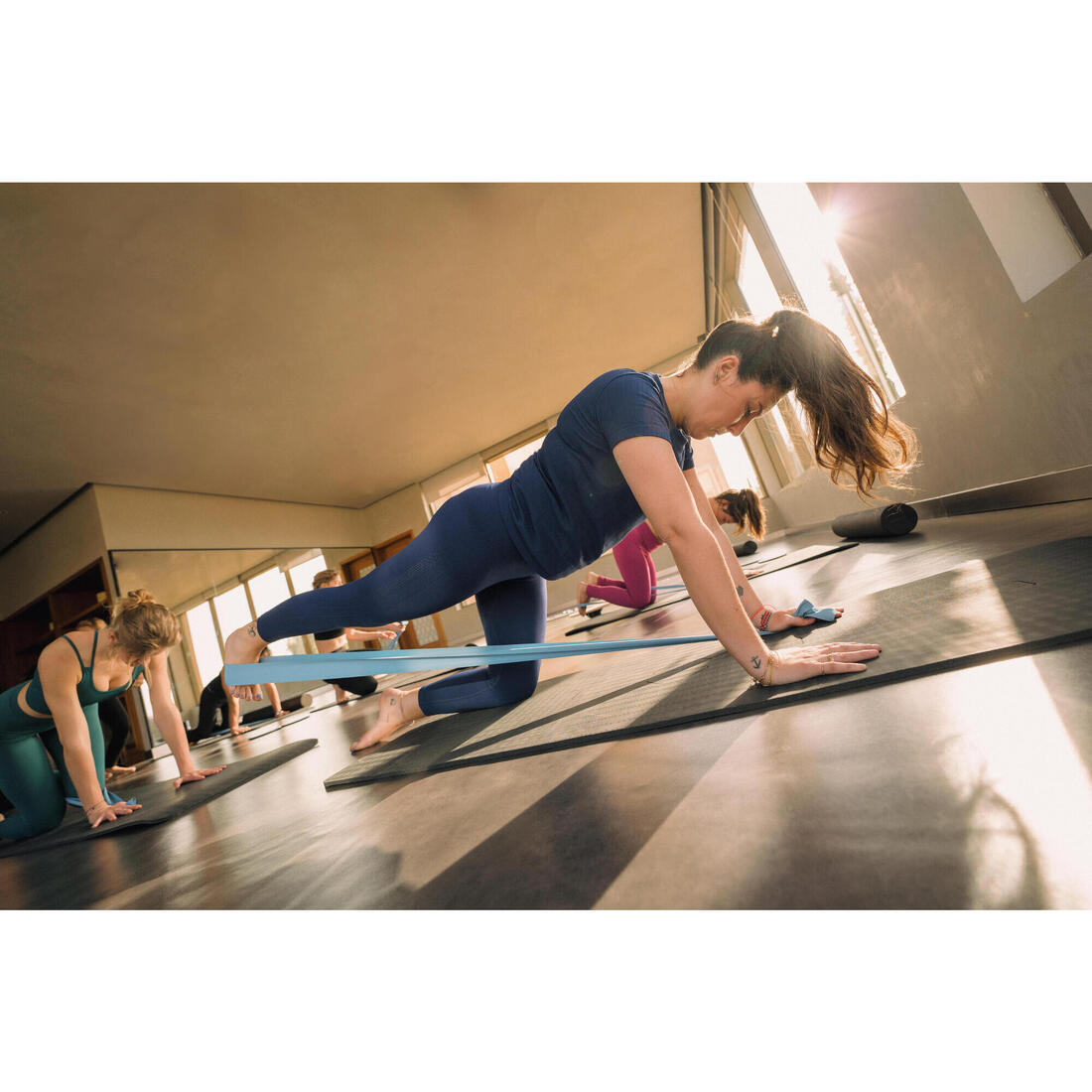 BANDE ÉLASTIQUE PILATES RÉSISTANCE 2 KG - BLEU
