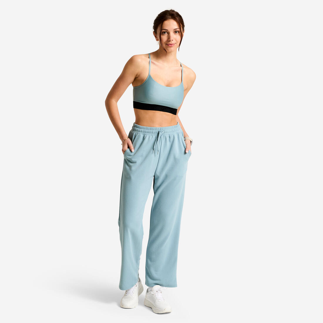 Brassière bretelles fines croisées maintien léger Femme
