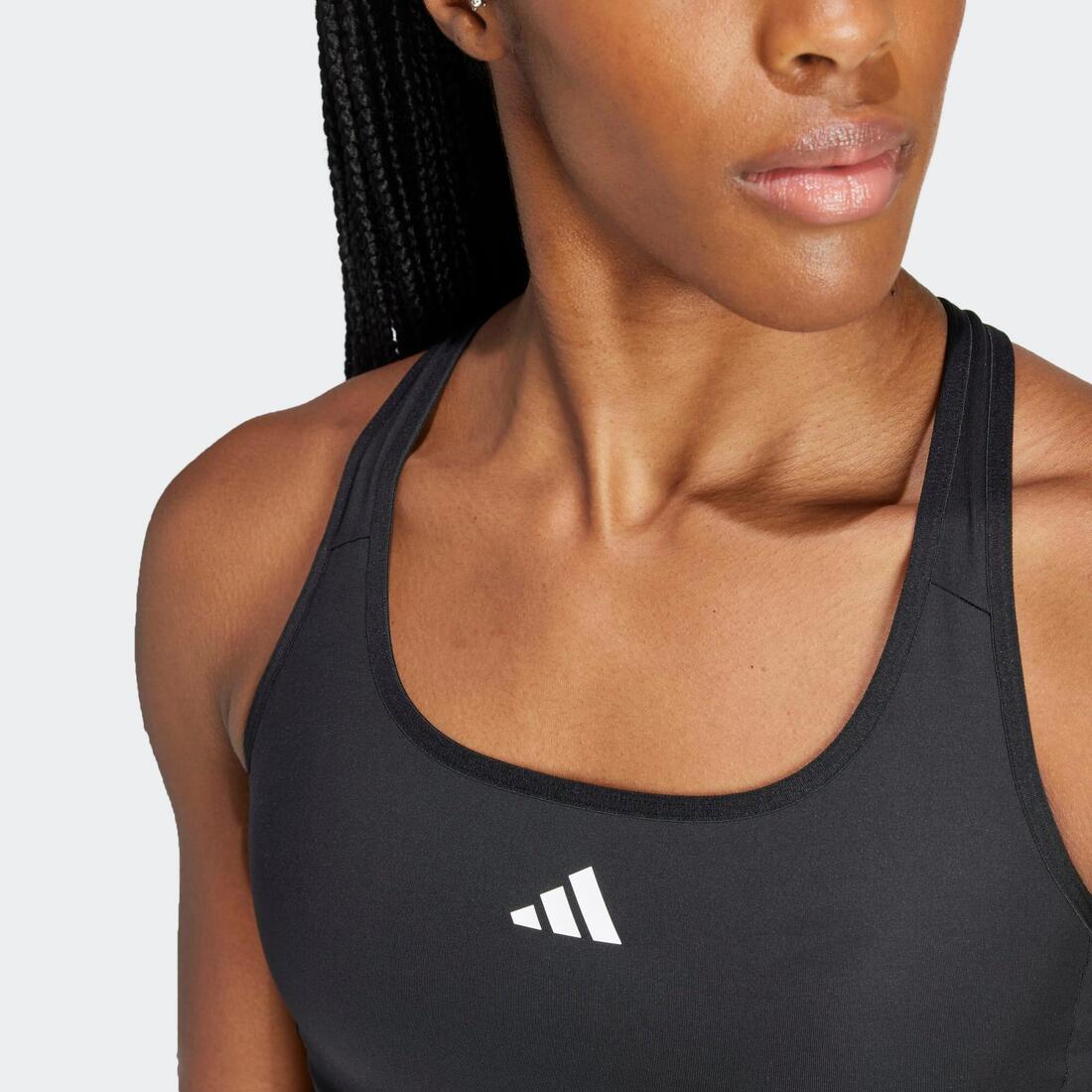 Brassière de fitness pour femme, noire
