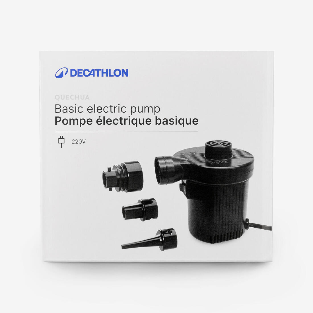 Pompe électrique pour matelas de camping, sur secteur