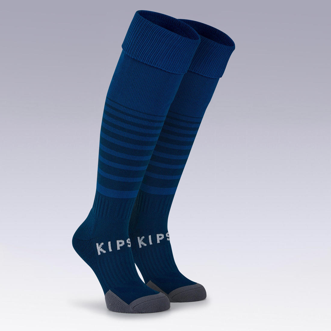 Chaussettes de football rayée enfant viralto club jr marine