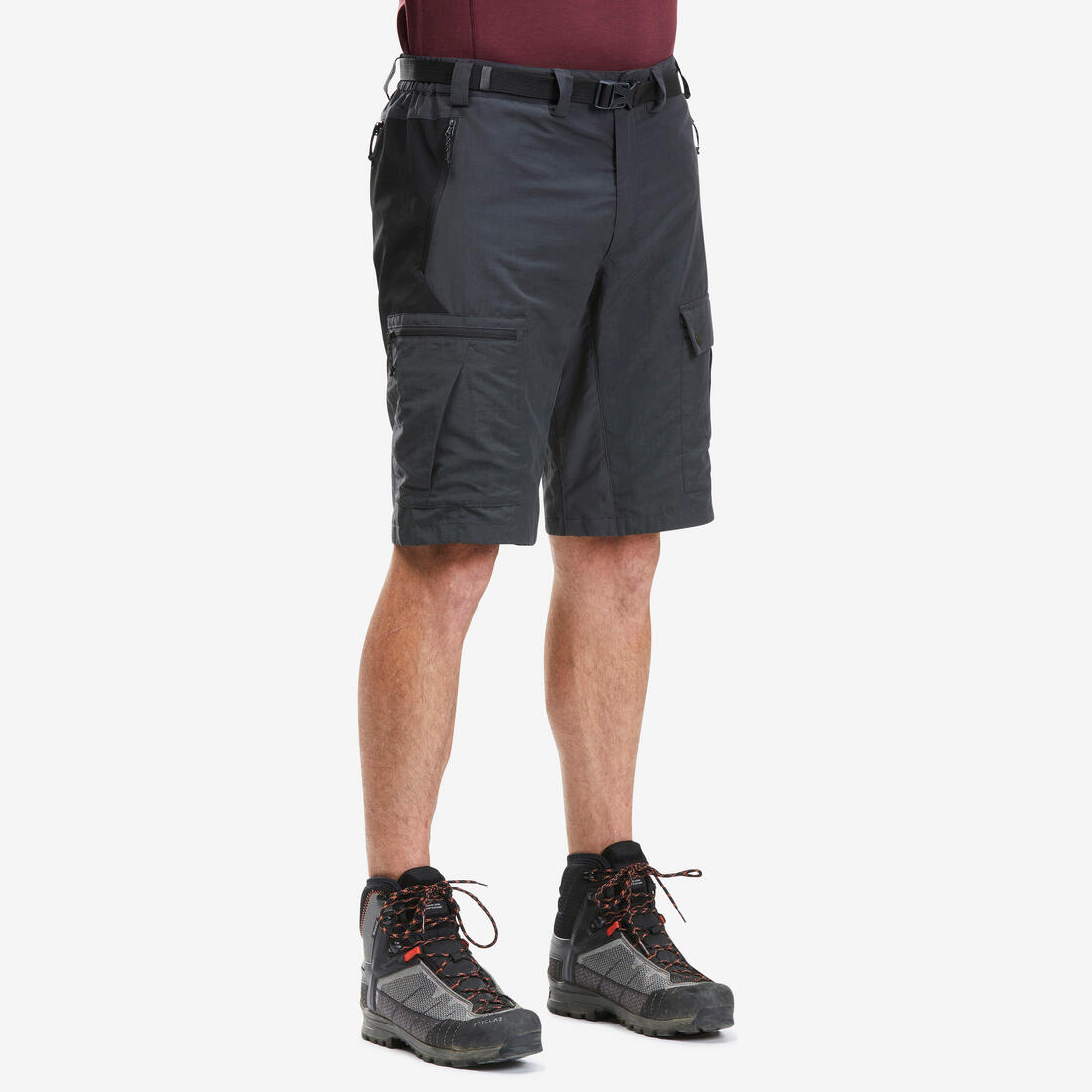 Short résistant de trek - MT500 - Homme – noir