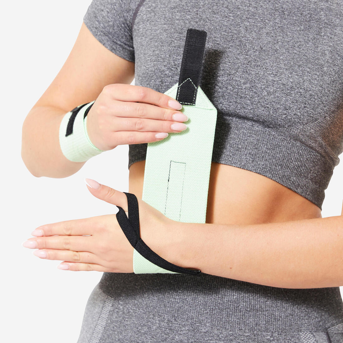 Poignet de force musculation, gris foncé