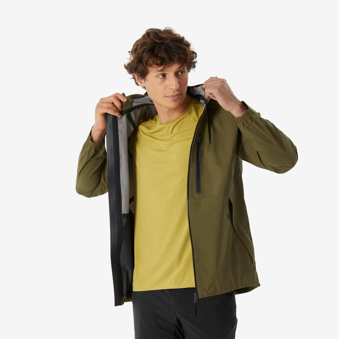 Veste légère et imperméable de randonnée  homme, MH500 Light