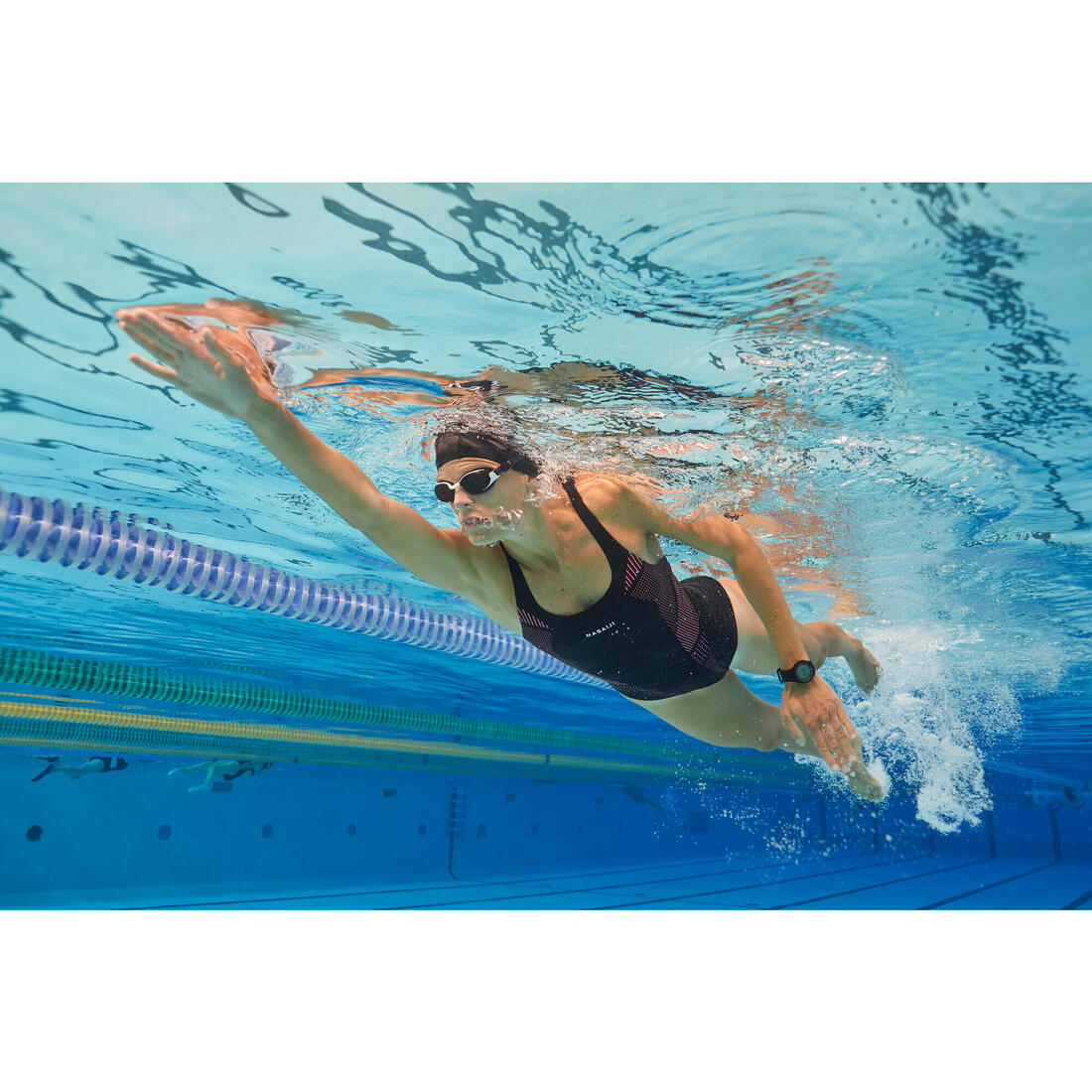 Maillot de bain de natation une pièce femme résistant au chlore Kamiye imo