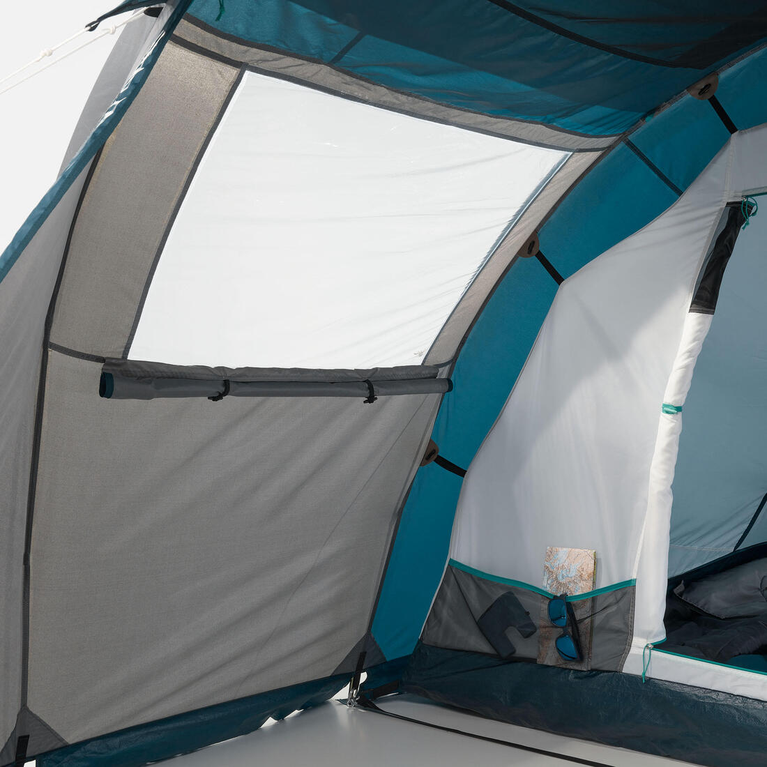 Tente de camping 4 places, MH100 XXL