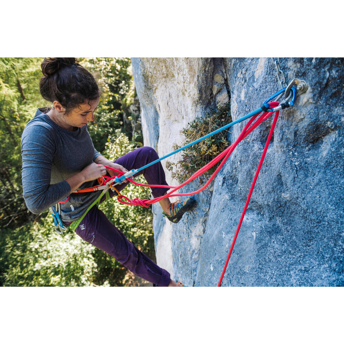 Longe d'escalade simple 75 cm