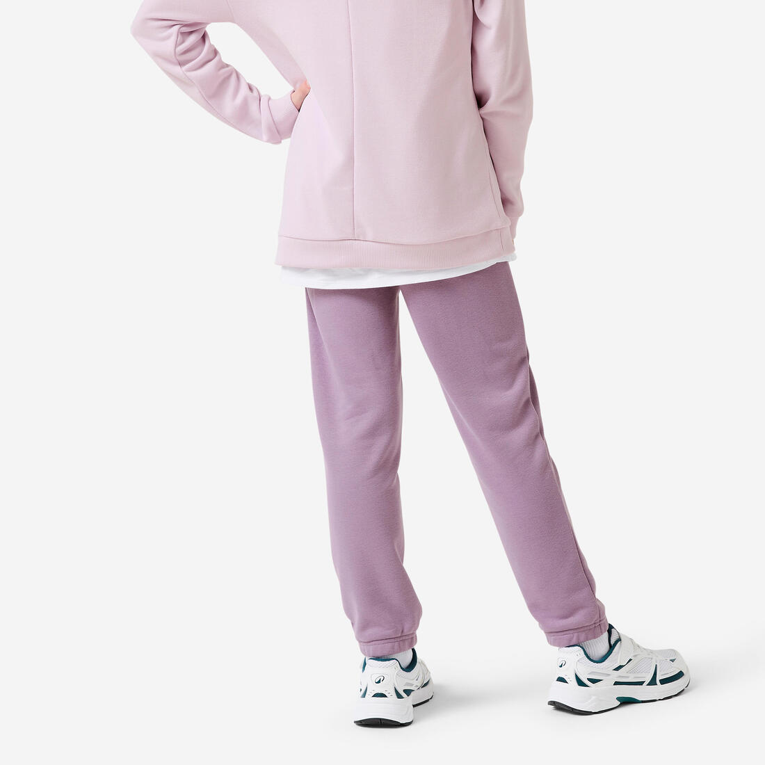 Survêtement french terry respirant fille, rose et