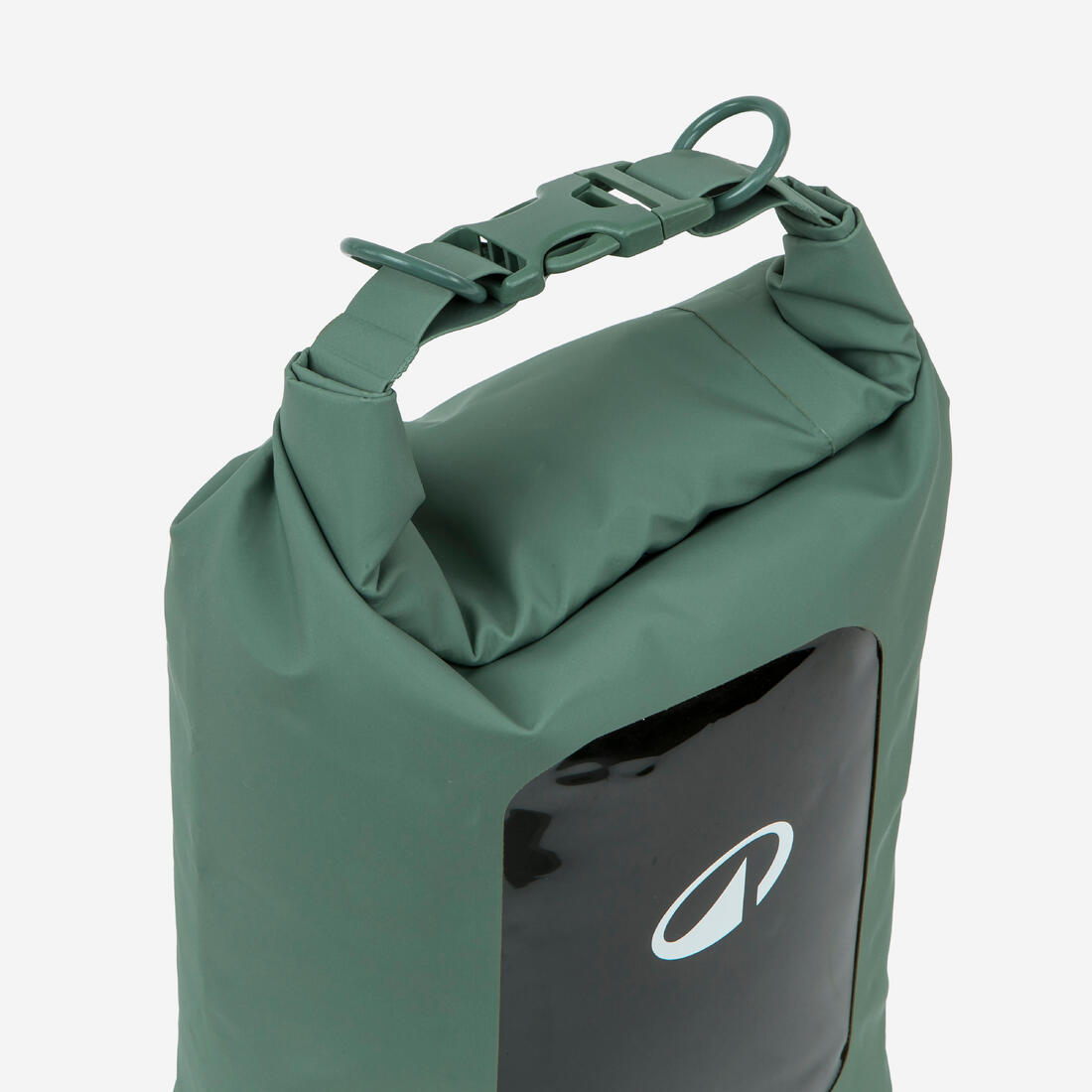 Sac tube étanche (IPX6) robuste avec fenêtre sport d'eau, 5L vert