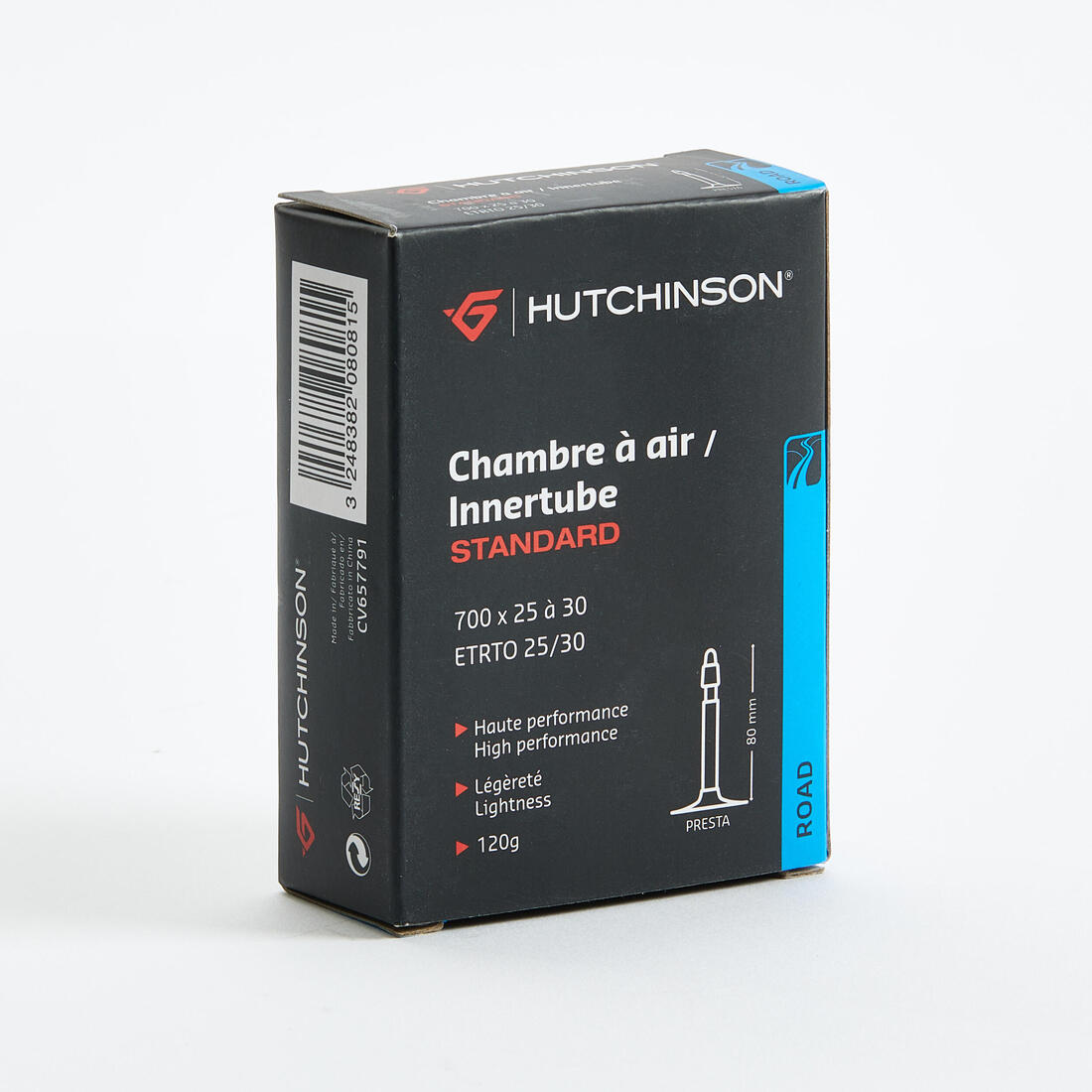 CHAMBRE A AIR ROUTE 700x25-30 PRESTA 80MM HUTCHINSON