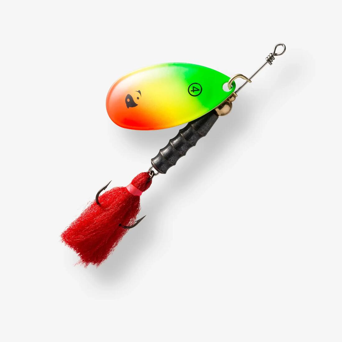 CUILLER TOURNANTE PÊCHE DES CARNASSIERS WETA PUFF #4 RASTA