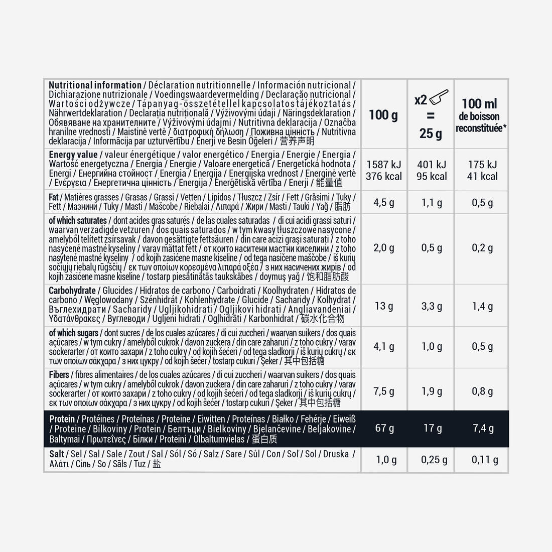 Protéines en poudre faibles en matières grasses chocolat, Lean Protein 500g