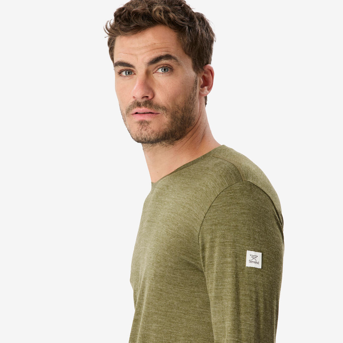 T-shirt manches longues de trek en laine mérinos homme, Merino Fresh