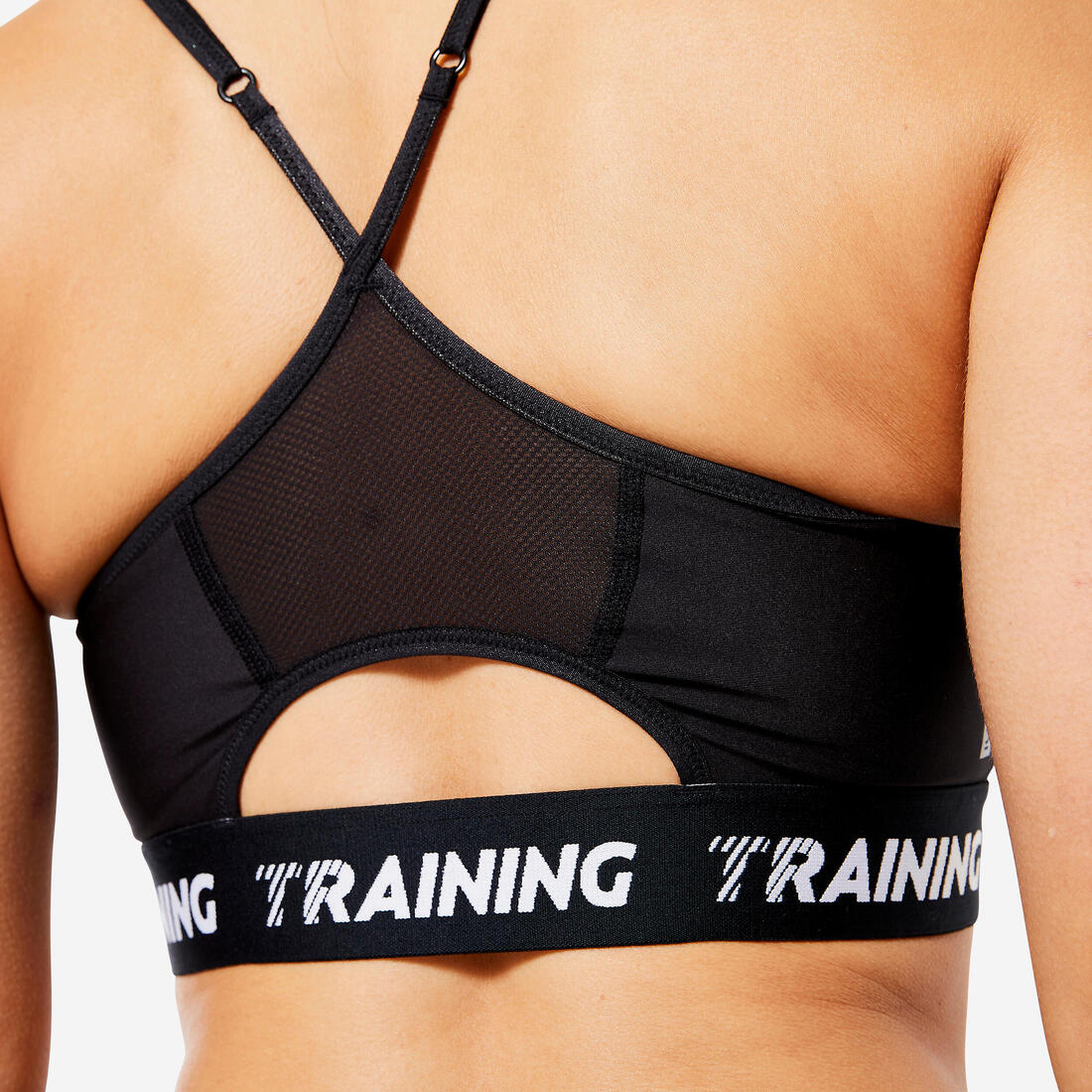 Brassière bretelles fines croisées maintien léger Femme