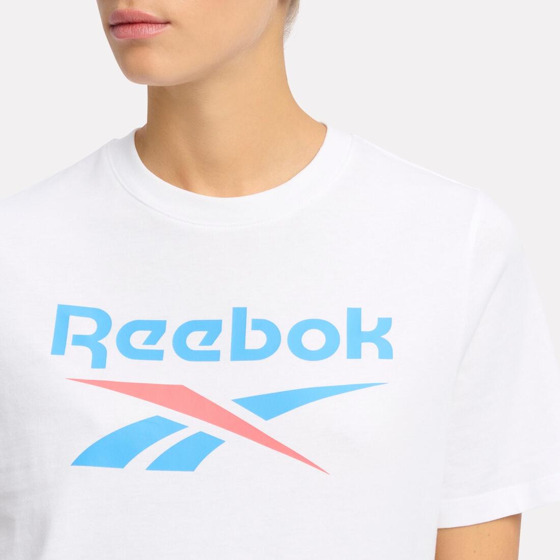T-shirt de fitness femme, blanc