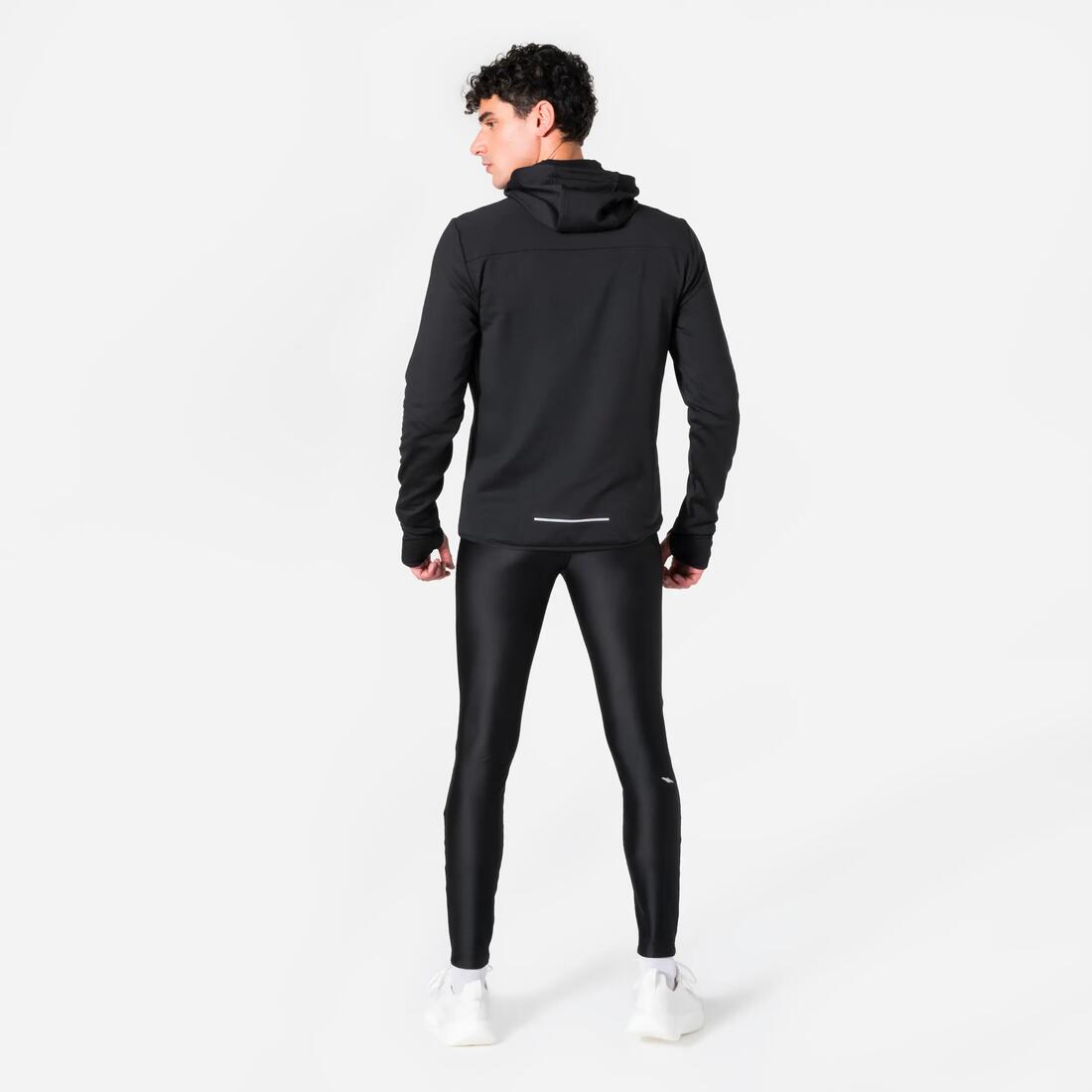 Collant de running respirant homme - kiprun run 100 dry noir