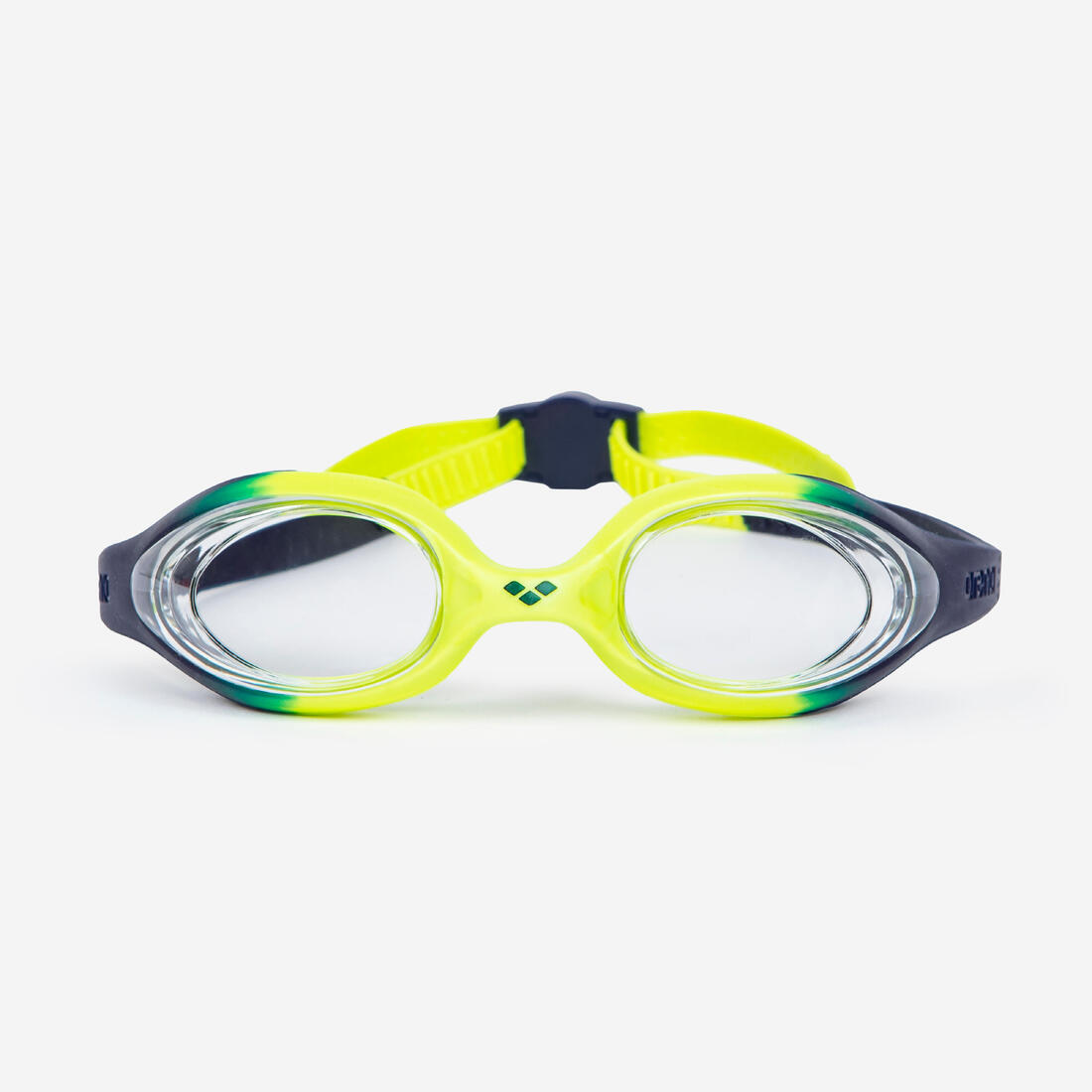 Lunettes de natation verres clairs Enfant - Arena Spider Junion clair bleu