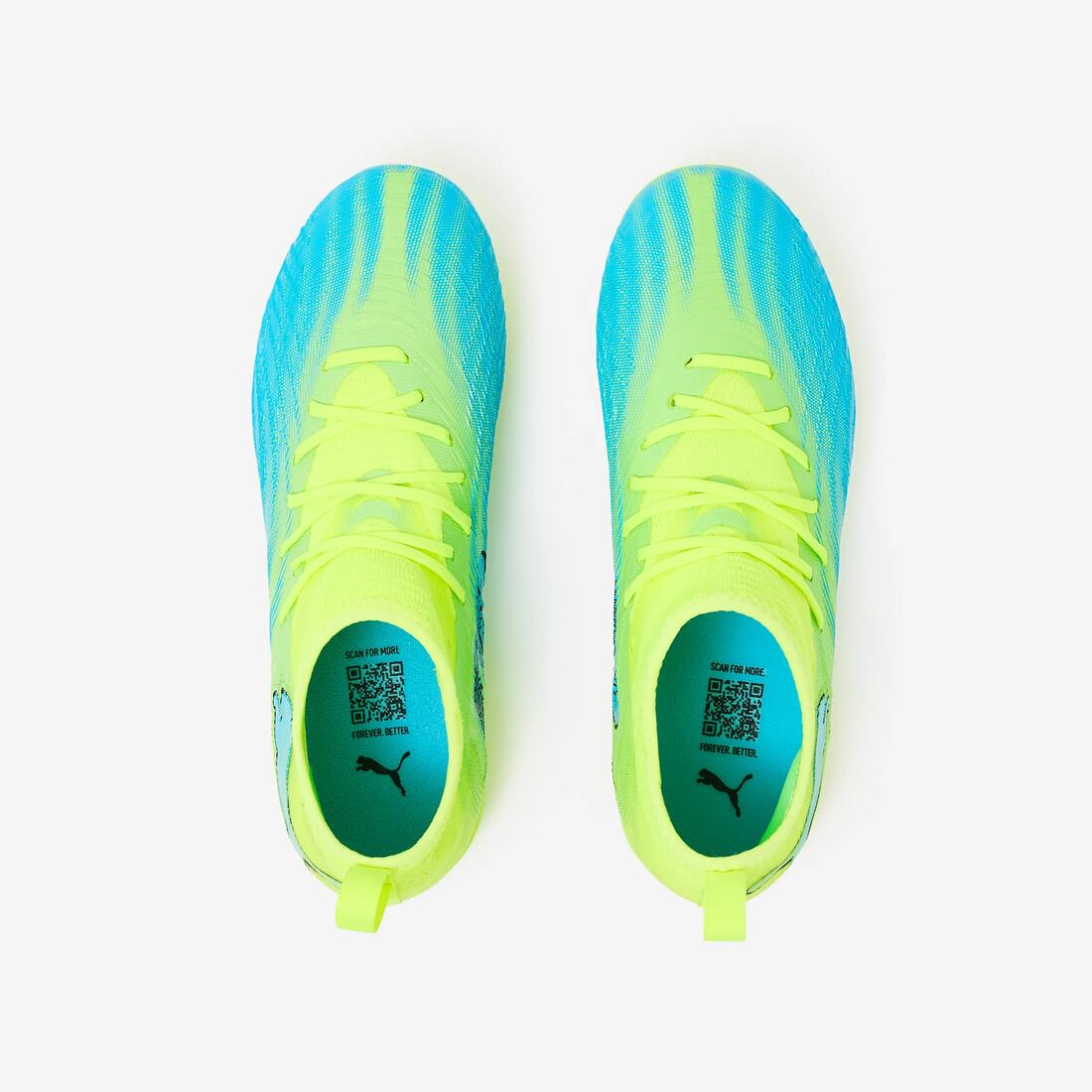 Chaussure FUTURE 9 Match FG/AG SMU Enfant Jaune/Bleu
