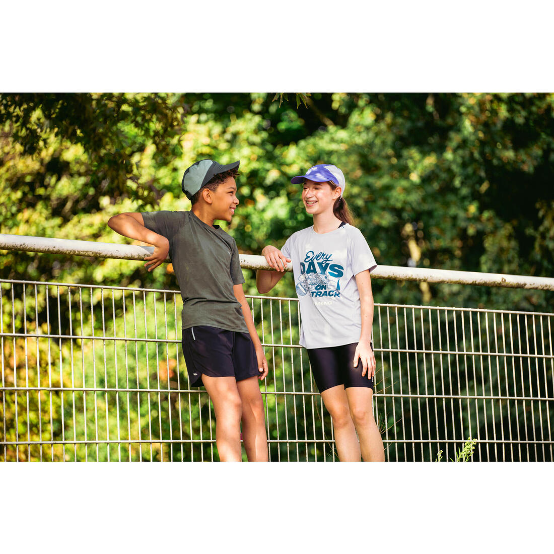 T-Shirt running sans couture Enfant - KIPRUN TS LIGHT 900 kaki