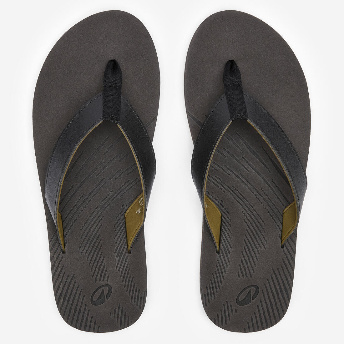 Tongs homme, 150 gris foncé